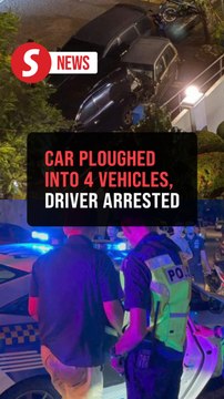 Man arrested after crashing into four parked cars in Bayan Lepas