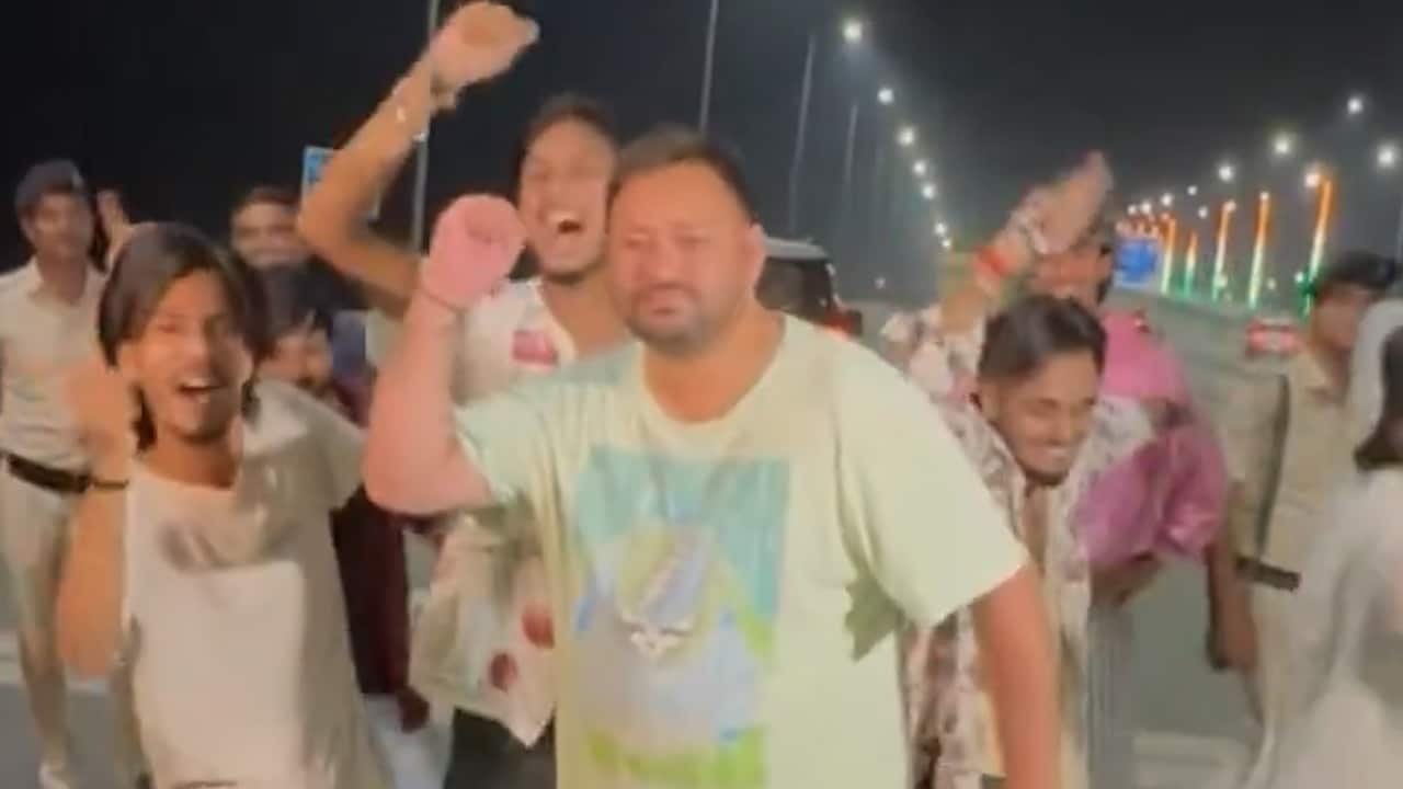Tejashwi Yadav Dances for Reels, Sips Tea With Nephew After Bihar Voter Adhikar Yatra