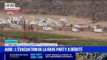 Aude: l'évacuation de la rave party a commencé