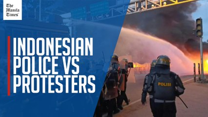 Protesters clash with police in eastern Indonesia