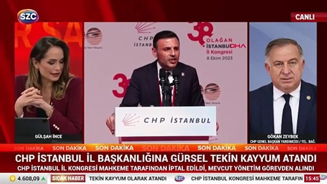 CHP Genel Başkan Yardımcısı Gökhan Zeybek'ten açıklama