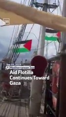 Aid Flotilla Continues Toward Gaza