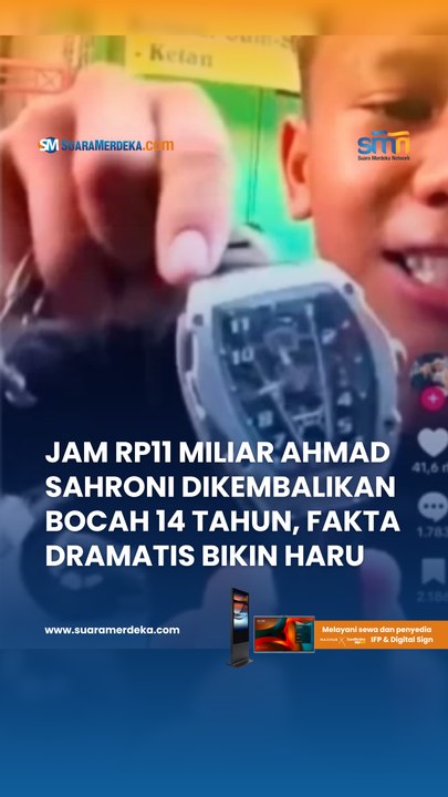 Jam Rp11 Miliar Ahmad Sahroni Dikembalikan Bocah 14 Tahun, Fakta Dramatis Bikin Haru