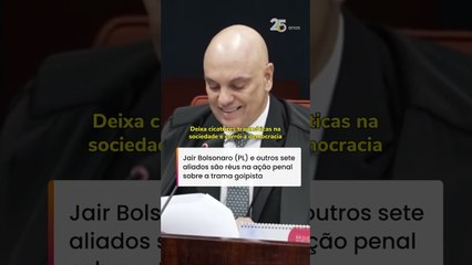 ‘Impunidade, omissão e covardia não são opções para a pacificação’, diz Moraes em julgamento #shorts