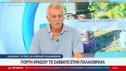 Ο Πρόεδρος του Συλλόγου Απανταχού Παλαιοβραχινών, Νικόλαος Χουλιάρας στο STAR