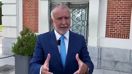 Ángel Víctor Torres, tras la Comisión Interministerial de Inmigración.