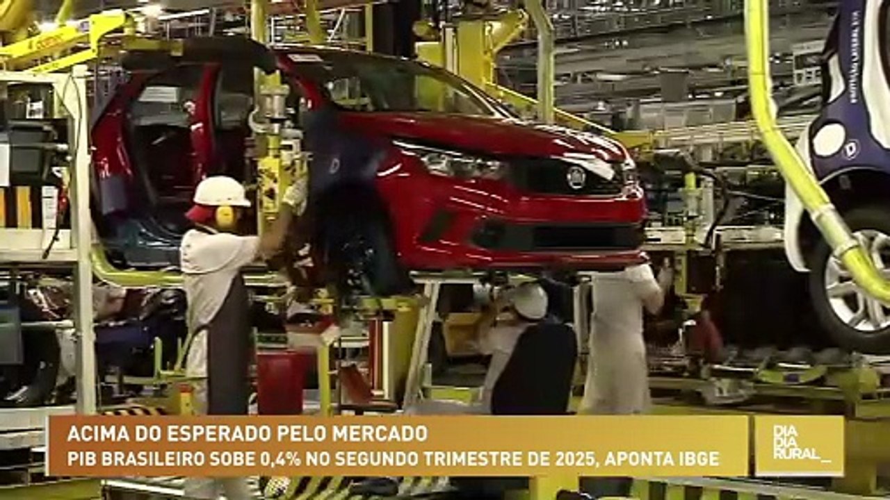 PIB brasileiro sobe 0,4% no segundo trimestre de 2025, aponta IBGE
