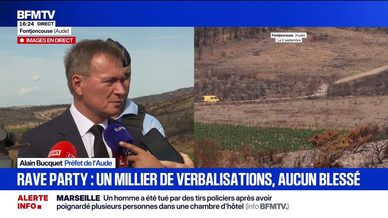 Rave party dans l'Aude: "Le nombre d'unités présentes permet de faire cette évacuation sous contrainte, sans utiliser la violence", assure Alain Bucquet, préfet de l'Aude