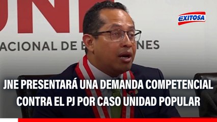 JNE presentará una demanda competencial contra el Poder Judicial por caso Unidad Popular