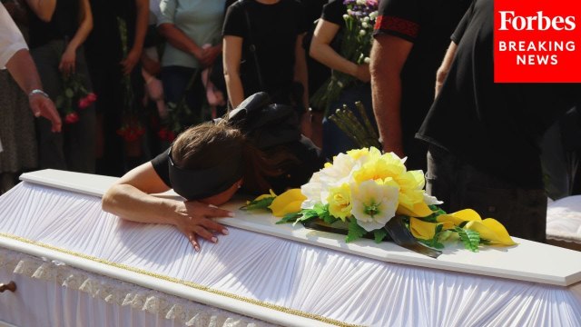 Ukrainians Hold Ceremony For Victims Of August Russian Missile Strike On Kyiv