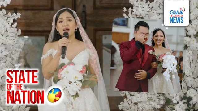 Bride, umawit sa kasal nila ng dati niyang crush | SONA