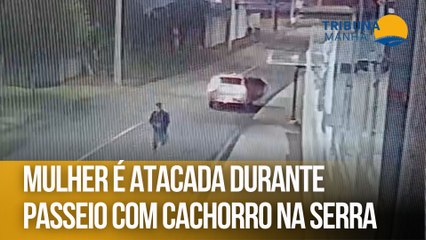 Mulher é atacada durante passeio com cachorro na Serra
