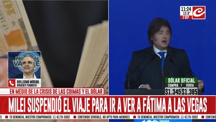 Guillermo Moreno: "A Milei lo sacan del país porque es un salvavidas de plomo"