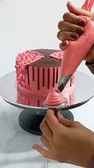 Amazing Rose 🌹 Flowers Chocolate Drip Cake Decorating Tutorial #cake #cakedecorating #cakedesigning