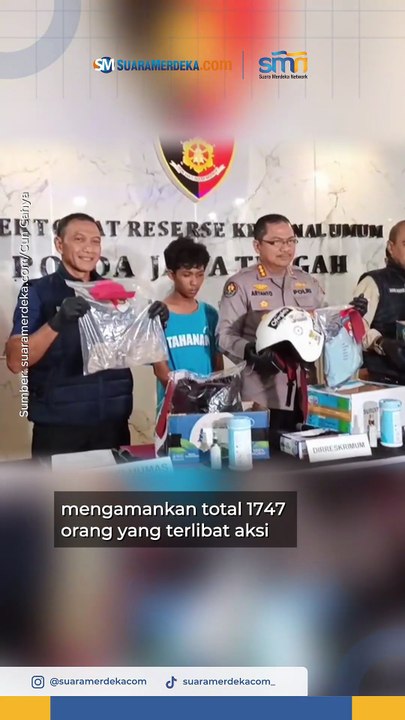Polisi Amankan 1.747 Orang yang Lakukan Demo Anarkis di Seluruh Jawa Tengah, Terbanyak Anak-anak