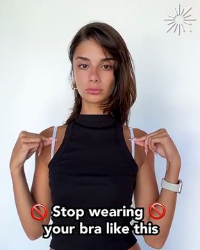 Brilliant hack to hide your bra straps! 👚✨