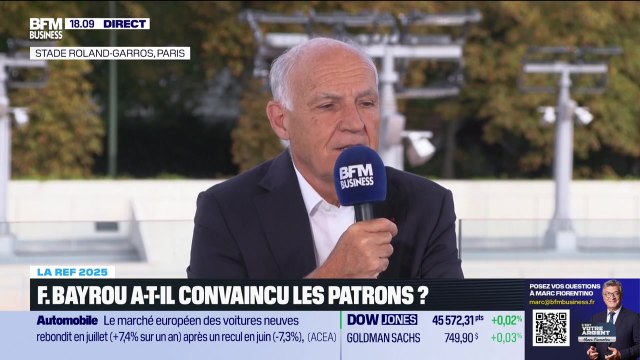 Pierre-André de Chalendar (Institut de l'Entreprise et Saint-Gobain) et Ross McInnes (Safran) : F. Bayrou a-t-il convaincu les patrons ? - 28/08