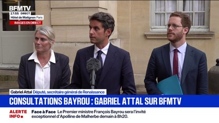 "Nous ne voterons pas pour faire chuter le gouvernement", a réitéré Gabriel Attal, qui a évoqué "un désaccord sur certaines mesures", citant l'exemple de la suppression de deux jours fériés