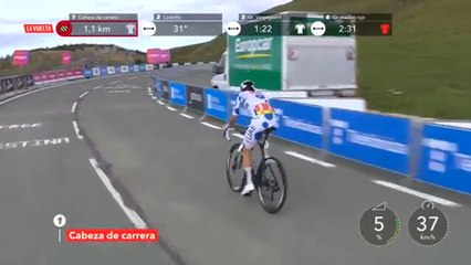 Último kilómeto de la Etapa 10 de La Vuelta: el jefe es Vingegaard