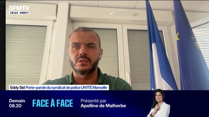 Attaque au couteau à Marseille: "On était face à un individu qui était menaçant et véhément" à l'égard des policiers, souligne Eddy Sid, porte-parole du syndicat de police UNITÉ Marseille