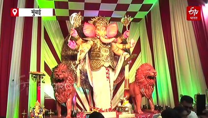 गणेशोत्सव विशेष : बाप्पा ऑन 'वॉरिअर मोड', तेजुकाया मंडळानं साकारली हटके गणेशमूर्ती!