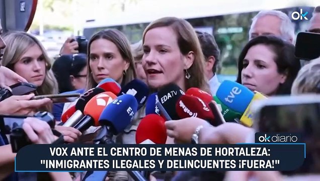 Vox ante el centro de menas de Hortaleza: Inmigrantes ilegales y delincuentes ¡fuera!