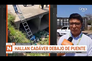 Informe de fiscal sobre cadáver hallado debajo de un puente