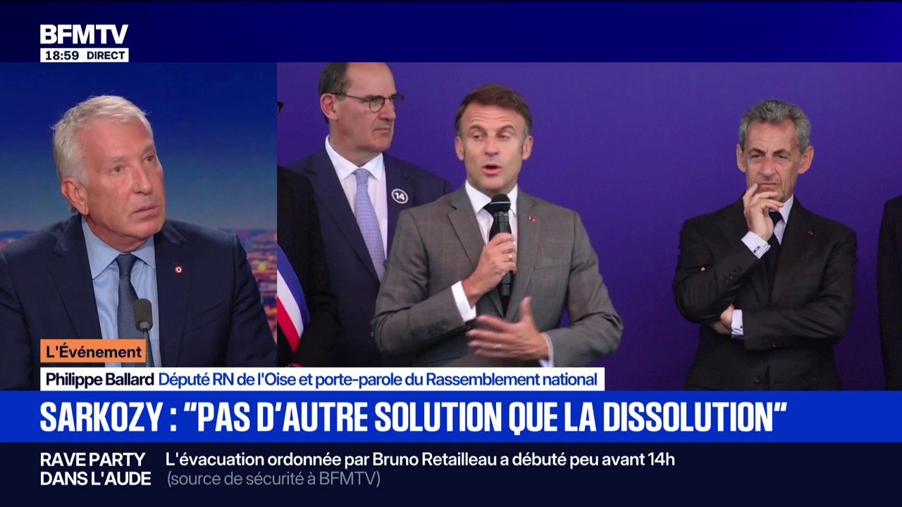 "Sur l'Arc républicain, je pense que Nicolas Sarkozy est un peu plus évolué qu'Emmanuel Macron", souligne Philippe Balard, député RN de l'Oise