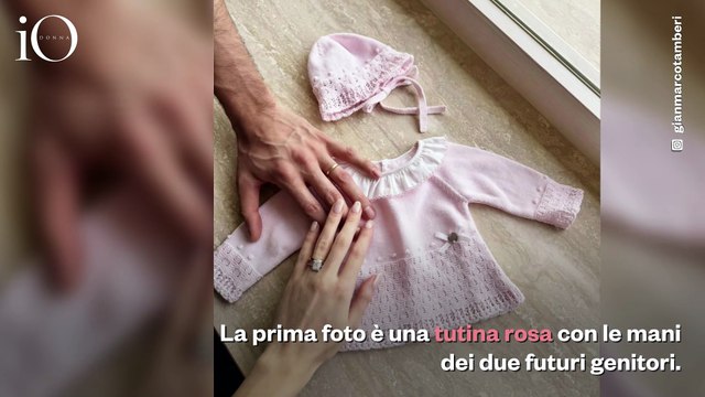Una tutina rosa su Instagram: Gianmarco Tamberi e la moglie Chiara Bontempi avranno una bimba