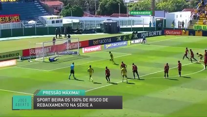 Sport beira 100% de risco de rebaixamento na Série A