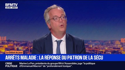 Faux arrêts maladie: "On a détecté 40 millions d'euros de fraude l'année dernière", confirme Thomas Fatôme, directeur général de l'Assurance maladie