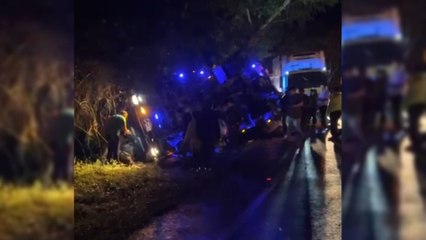 VIDEO | En cadena: así fue el fatal accidente que provocó la muerte de cinco personas en Huila
