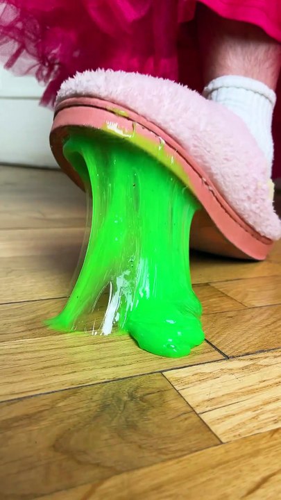 This Slime is a MAGNET!🧲😂 Everything Sticks to My Foot!