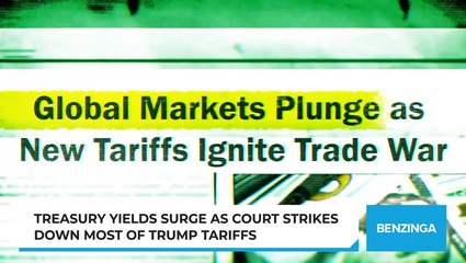 Treasury Yields Surge As Court Strikes Down Most Of Trump Tariffs