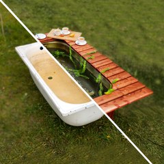 Ingenious ways to transform old bathtubs & pallets Into beautiful outdoor furniture