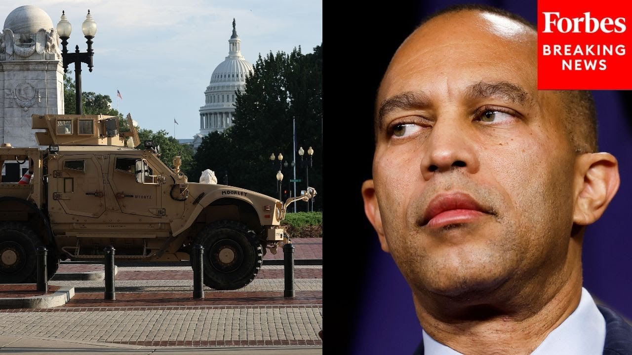 Hakeem Jeffries Asked Point Blank About Crime Dropping In DC Since National Guard Arrival