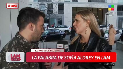 sofia aldrey opinó sobre el romance de fede bal y evelyn botto