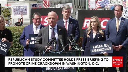 GOP Lawmakers Promote Trump's Crime Crackdown In Washington, D.C., Amidst Protests