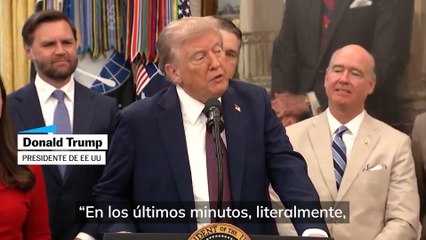 NO USAR Donald Trump habla de ataque a barco "con drogas"
