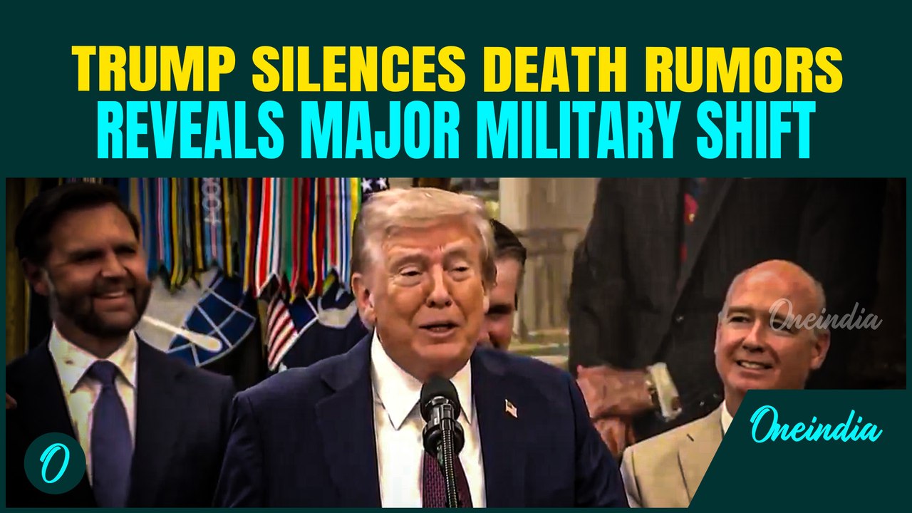 Trump REAPPEARS Amid Death Rumours; RELOCATES US Space Command HQ | ‘US Behind Russia, China…’