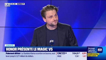 Pierre-Alain Houard (HONOR France) : Honor présente le Magic V5, un smartphone pliable ultra fin - 02/09