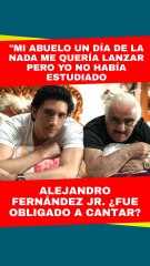 Alejandro Fernández Jr. responde si ser nepo baby es ventaja o desventaja