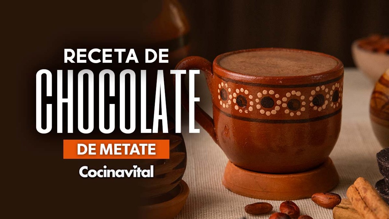 Receta de delicioso chocolate de metate ¡Con 3 ingredientes!