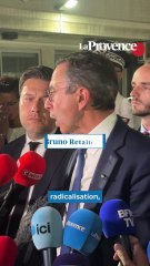 Attaque au couteau à Marseille : Bruno Retailleau a salué les policiers sans qui “il y aurait eu d'autres victimes”