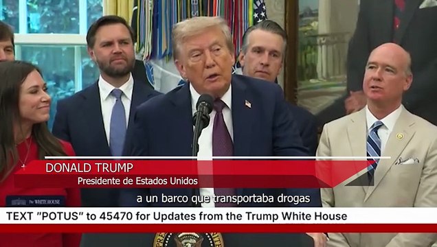 Trump confirma un ataque en aguas del Caribe contra un buque cargado con drogas