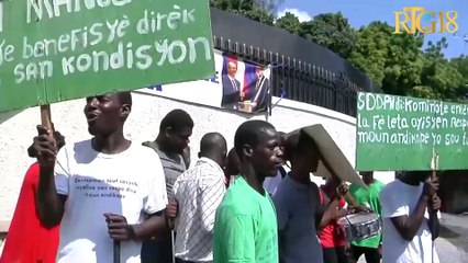 SDDPH òganize yon sit-in pou denonse responsab CAS yo.