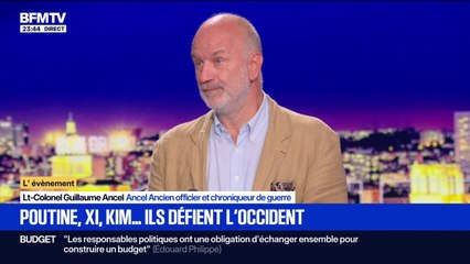 Sommet de Tianjin: "Vladimir Poutine montre qu'il n'est pas seul", assure le lieutenant-colonel Guillaume Ancel, ancien officier et chroniqueur de guerre