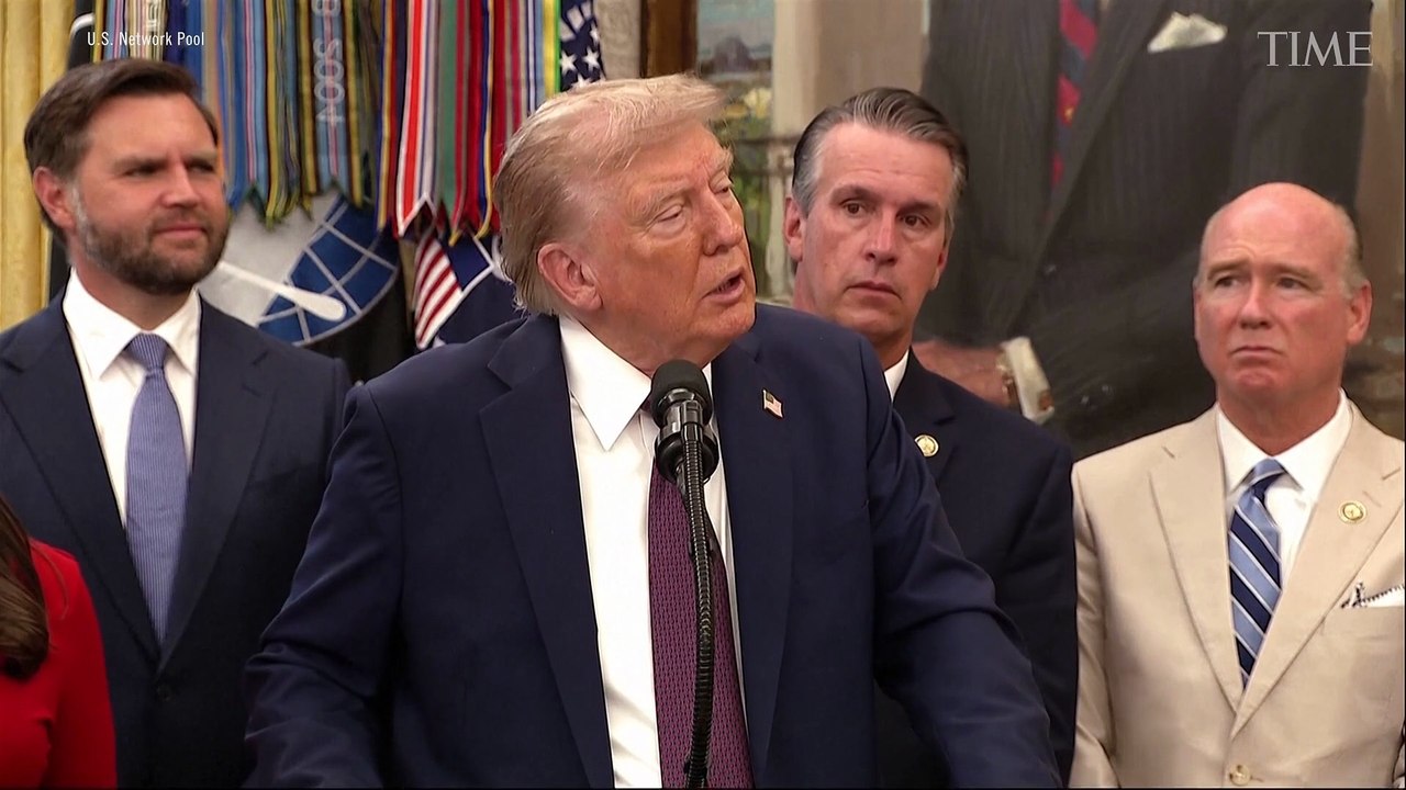 Trump Says Video of Object Tossed Out of White House Window Was "Probably AI"