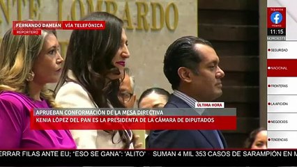 Kenia López Rabadán es la nueva presidenta de la Cámara de Diputados