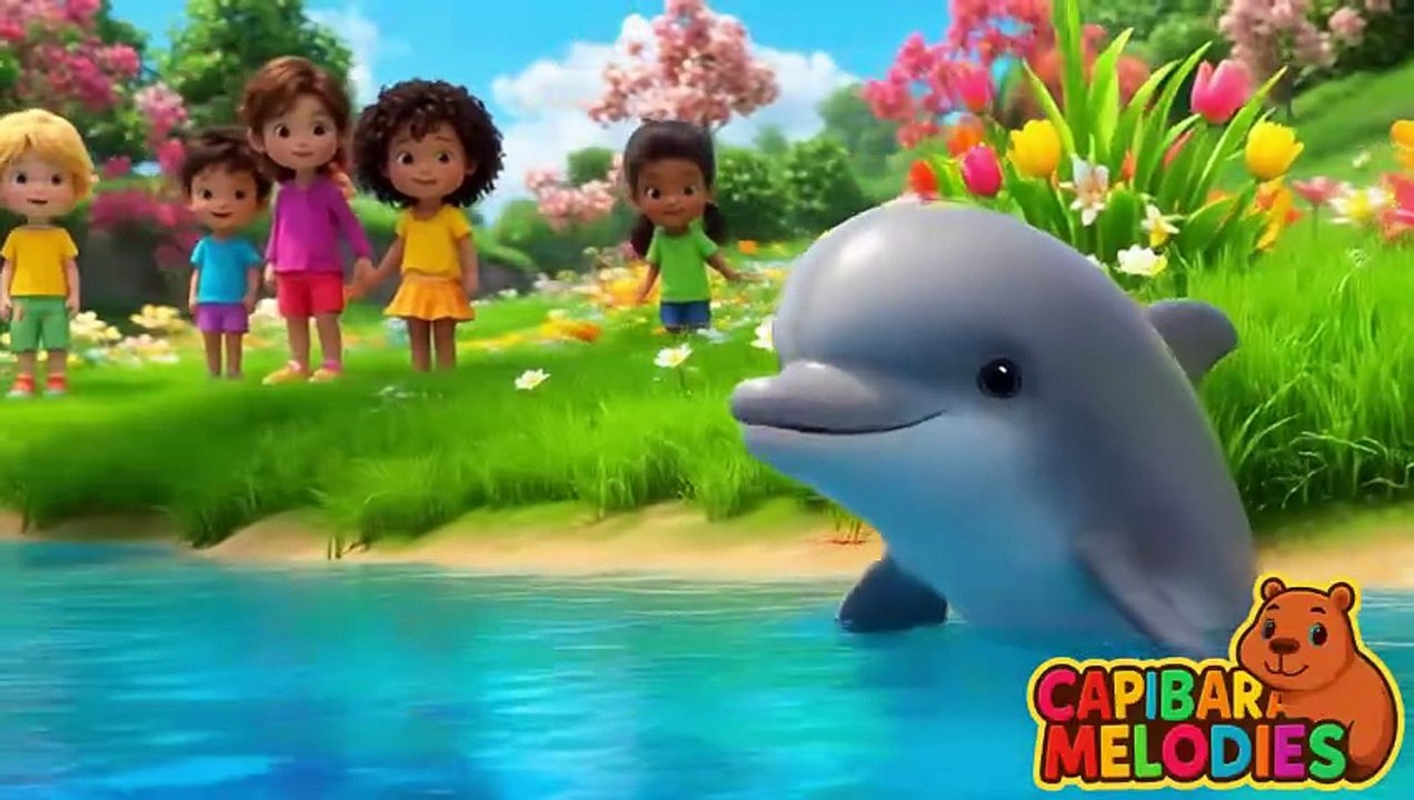 דולפין בנהר 🐬 שיר ילדים 🎶